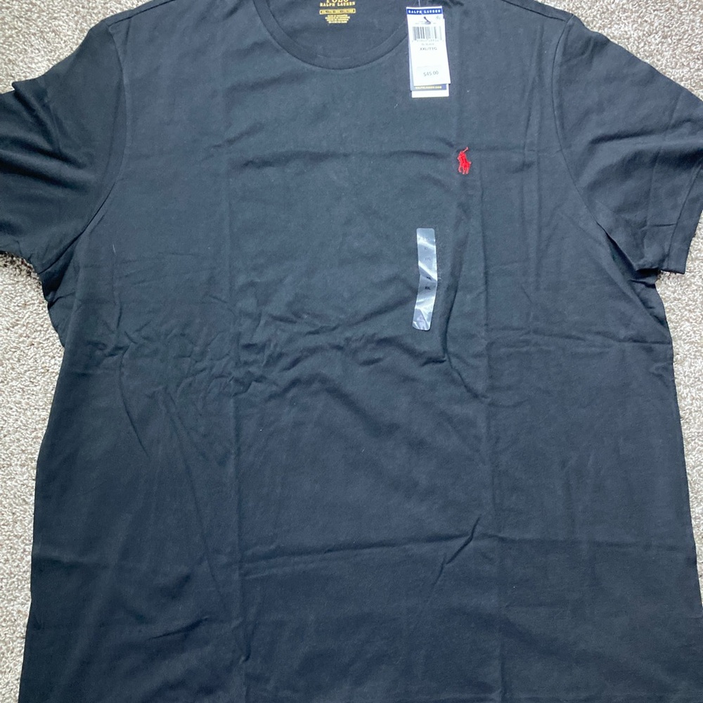 Polo Ralph Lauren Black Tee with Red Pony Men’s 2XL NWT